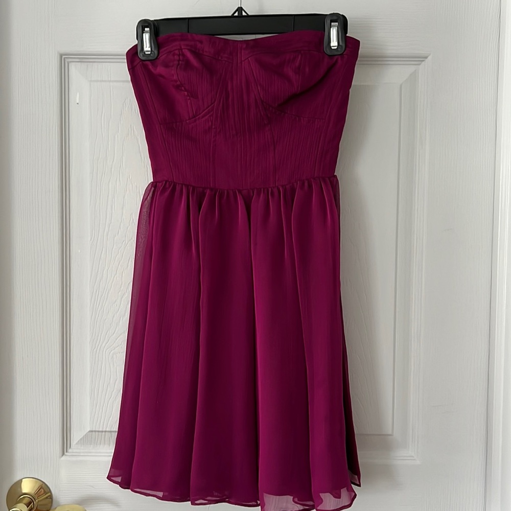 GUESS strapless formal dress